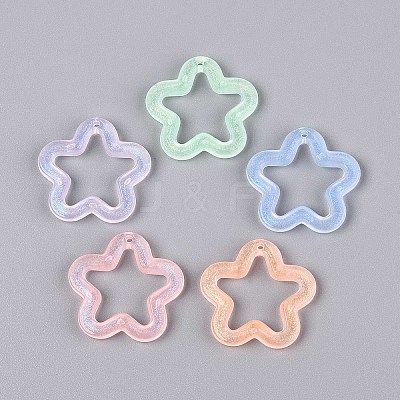 Transparent Luminous Acrylic Pendants TACR-T007-12-1