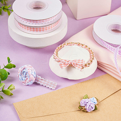 10 Yards Flat Polycotton(Polyester Cotton) Ribbon OCOR-TAC0030-01I-1