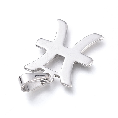 Non-Tarnish 304 Stainless Steel Pendants STAS-L210-06B-P-1