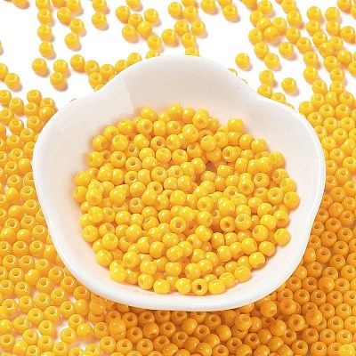 Baking Paint Glass Seed Beads SEED-H002-I-B503-1