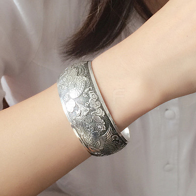 Retro & Bohemian Style Alloy Cuff Bangles for Women FS-WG4A806-13-1