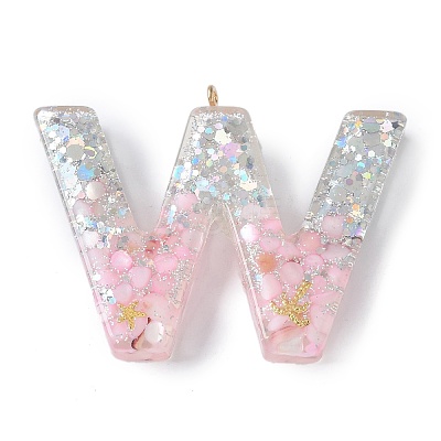 Resin Pendants RESI-B029-01P-W-1