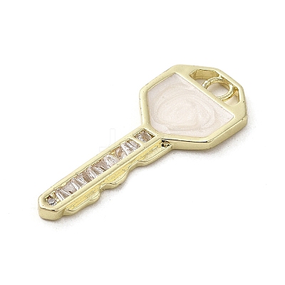 Brass Cubic Zirconia Pendents KK-M275-27G-1