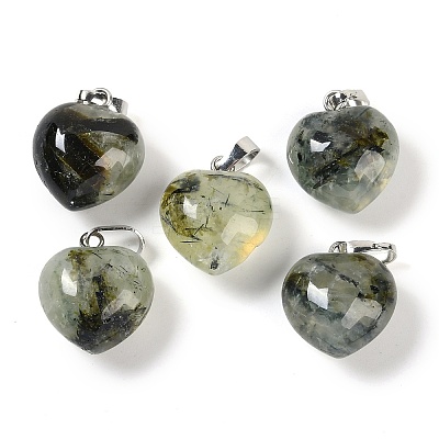 Natural Prehnite Pendants G-J386-H17-P-1