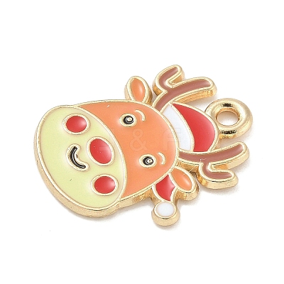 Christmas Alloy Enamel Pendants ENAM-K074-01G-14-1