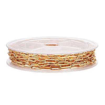 Brass Paperclip Chains CHC-TAC0009-02G-1