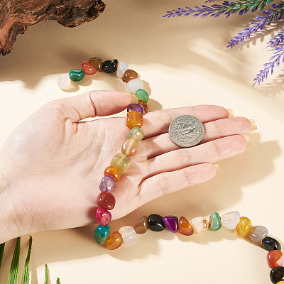 1 Strand Natural Agate Beads Strands G-TA0003-11-1