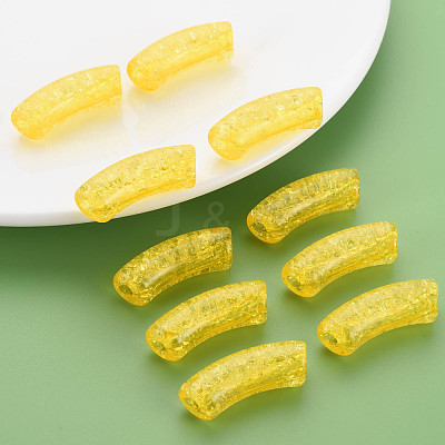 Transparent Crackle Acrylic Beads CACR-S009-001B-N81-1