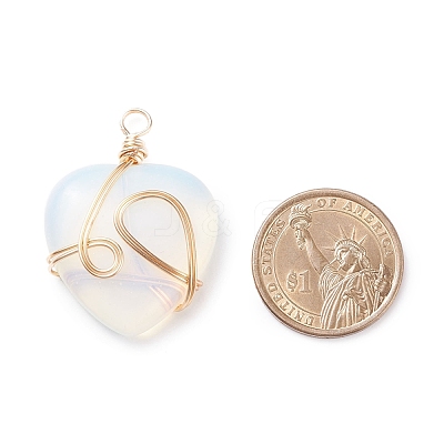 Opalite Pendants PALLOY-JF01490-01-1