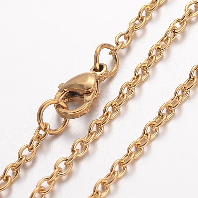 Ion Plating(IP) 304 Stainless Steel Necklace LS-MAK-G004-04G-1