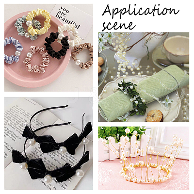 Resin Imitation Pearl Beads RESI-CA0001-07-1