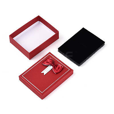 12Pcs 6 Colors Cardboard Jewelry Set Boxes CBOX-N015-02C-1