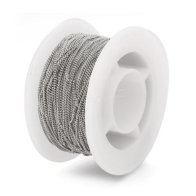 Tarnish Resistant 304 Stainless Steel Twisted Chains CHS-H007-70P-1