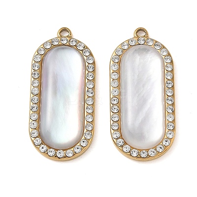 Natural Freshwater Shell Pendants SH-CBA11D7-30A-G-1