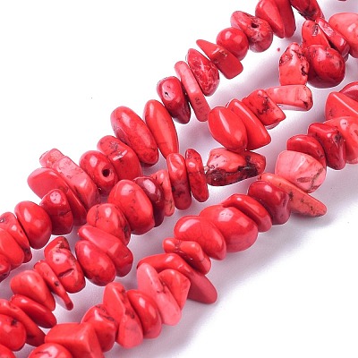 Natural Magnesite Beads Strands TURQ-P001-02A-13-1