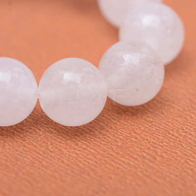 Round Natural White Jade Bead Strands X-G-R345-6mm-06-1
