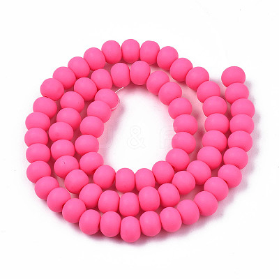 Handmade Polymer Clay Beads Strands X-CLAY-N008-053-09-1