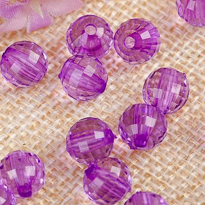 Transparent Acrylic Beads TACR-NH0001-C-19-1