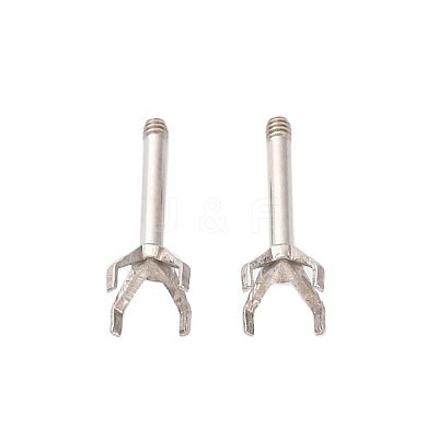 304 Stainless Steel Stud Earring Findings STAS-B091-02B-04P-1