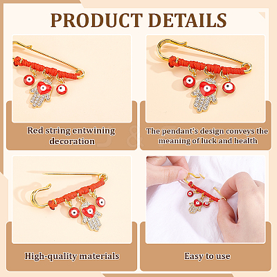 8Pcs Stainless Steel Brooches JEWB-ME00005-1
