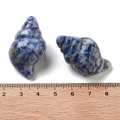 Natural Blue Spot Jasper Carved Figurines DJEW-L023-H05-1