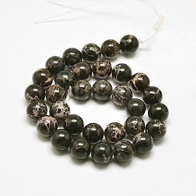 Natural Imperial Jasper Beads Strands G-I122-6mm-11-1