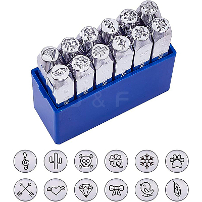 Iron Seal Stamps AJEW-BC0005-29-1