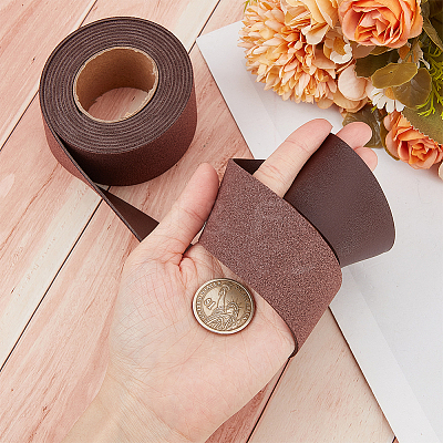 2M PVC Imitation Leather Ribbons SRIB-WH0011-125C-05-1