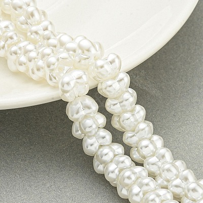 Transparent Spray Painted Glass Beads Strands GLAA-P066-01B-1