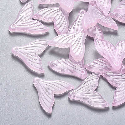 Transparent Spray Painted Glass Pendants LS-X-GLAA-S190-009A-05-1