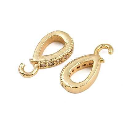Brass Micro Pave Cubic Zirconia Pendants KK-A269-08G-1