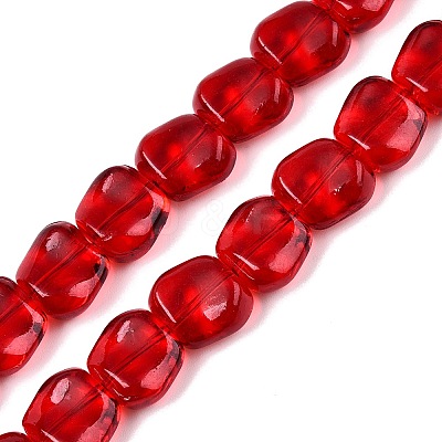Electroplate Glass Beads Strands EGLA-N012-07N-1