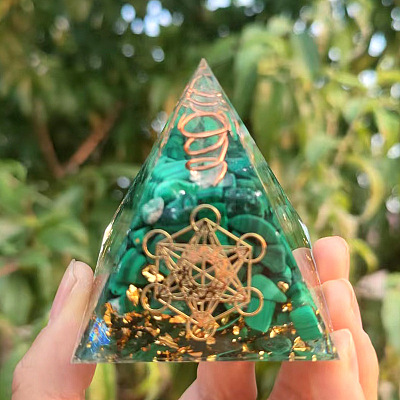 Orgonite Pyramid Resin Energy Generators G-PW0007-081A-1