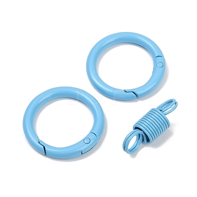 Alloy Spring Gate Clasps PALLOY-Q009-01H-1