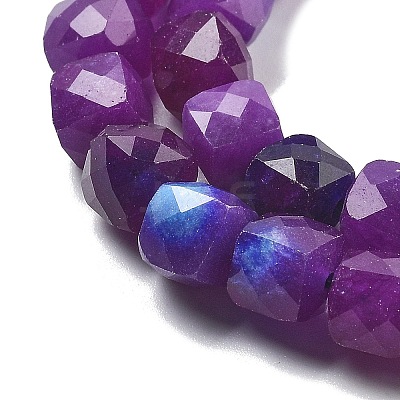 Natural Quartz Imitation Sugilite Beads Strands G-C179-B07-01-1