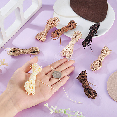 80M 8 Colors Eco-Friendly Korean Waxed Polyester Cord YC-TA0001-15-1