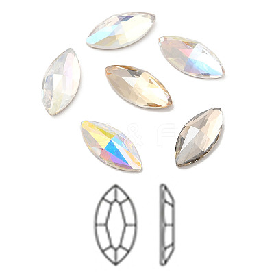 K9 Glass Rhinestone Cabochons RGLA-N002-07A-1