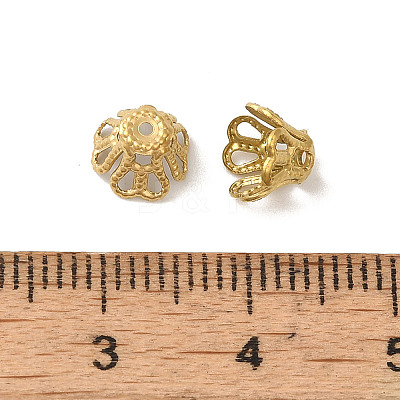 304 Stainless Steel Bead Caps STAS-P363-03A-G-1