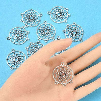 Tibetan Style Alloy Chandelier Components Links TIBEP-YW0001-66-1