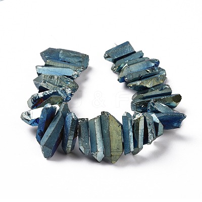 Natural Quartz Crystal Points Beads Strands G-K181-B16-1