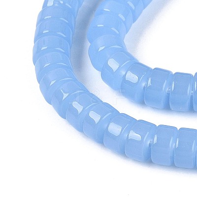 Imitation Jade Glass Beads Strands GLAA-N026-3x6mm-J05-1