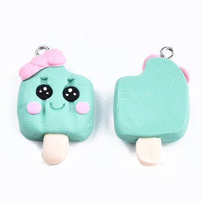 Handmade Polymer Clay Charms X-CLAY-T016-63-1