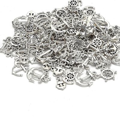 Tibetan Style Alloy Pendants TIBEP-M038-03AS-1