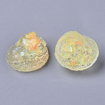 Transparent Epoxy Resin Cabochons CRES-T020-02D-1