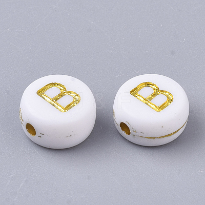 Plating Acrylic Beads X-PACR-R242-01B-1