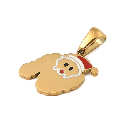 Christmas Theme 304 Stainless Steel Pendants STAS-R007-01N-G-1