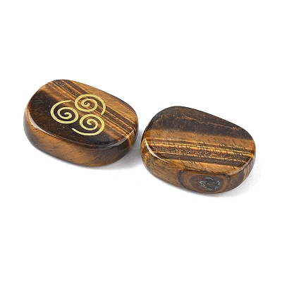 4Pcs 4 Styles Natural Tiger Eye Display Decorations G-F786-02B-06-1