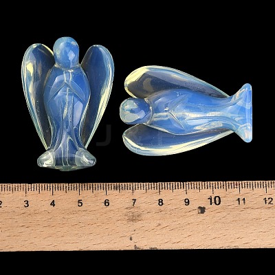 Opalite Carved Angel Figurines G-O200-03J-12-1