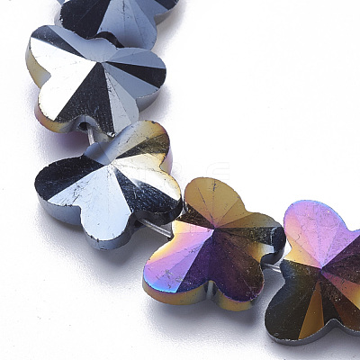Electroplate Glass Beads EGLA-Q091-14mm-B01-1