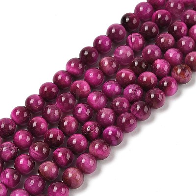 Grade AB Natural Tiger Eye Beads Strands LS-G-B133-A02-8MM-05-1